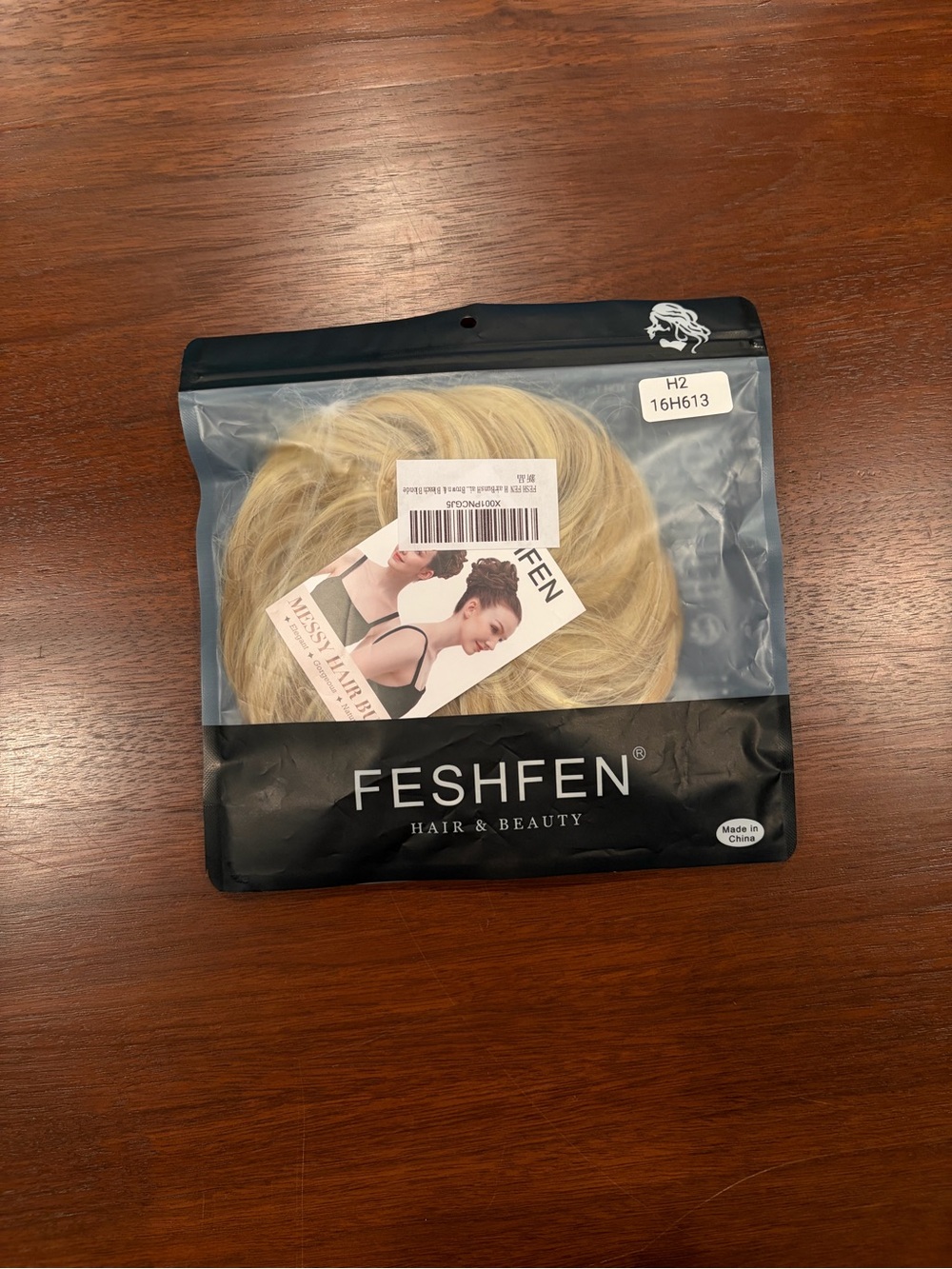 NWT Blonde Hair Bun Wrap Hairpiece